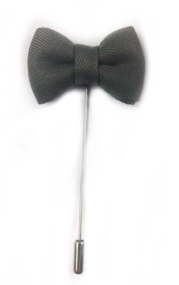 Grey Bow Tie Lapel Pin | G+Co. Apparel