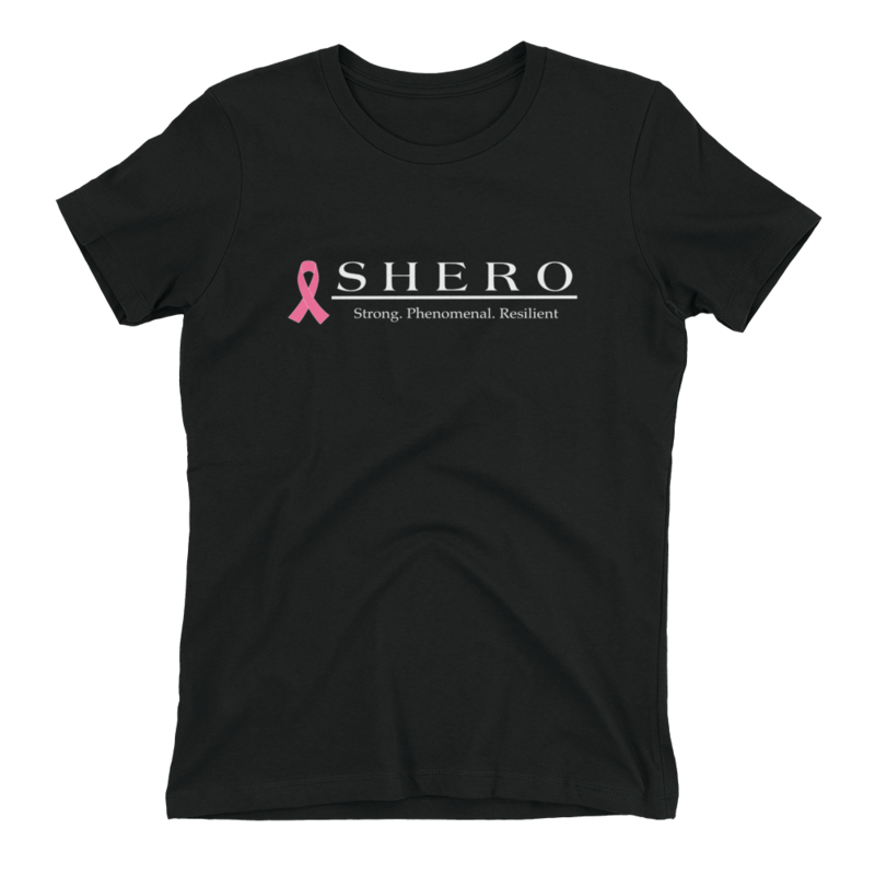 Womens SHERO Breast Cancer Shirt
