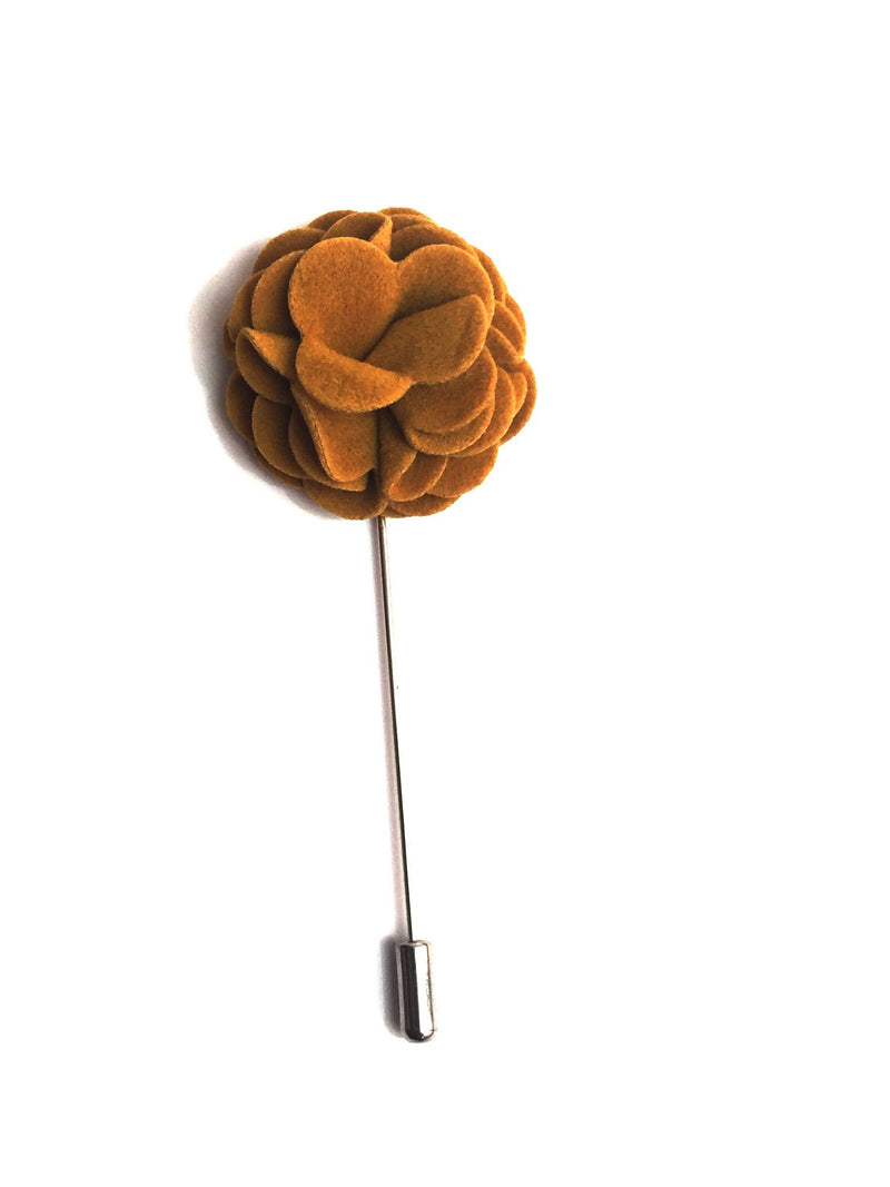 Medallion Yellow Flower Lapel Pin | G+Co. Apparel