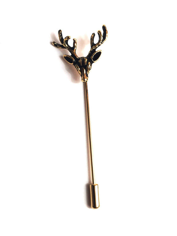 Bronze Stag Lapel Pin | G+Co. Apparel