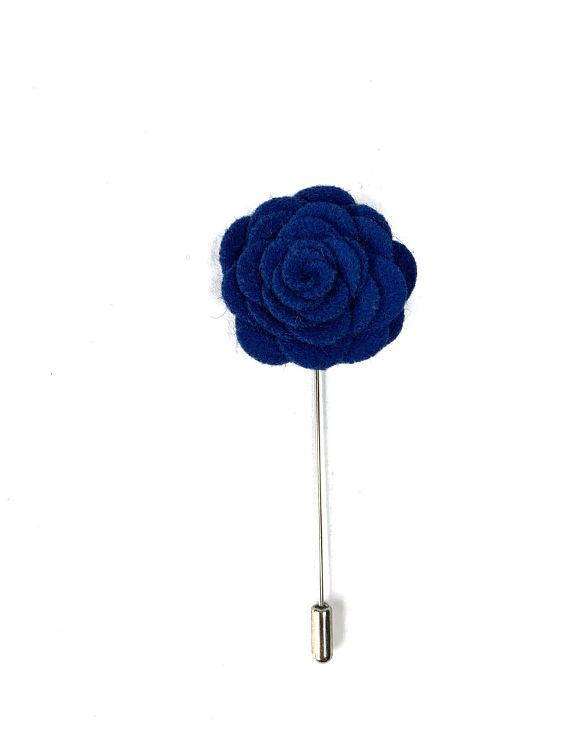Blue Flower Lapel Pin