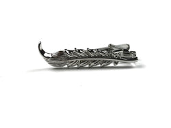 Silver Feather Tie Bar
