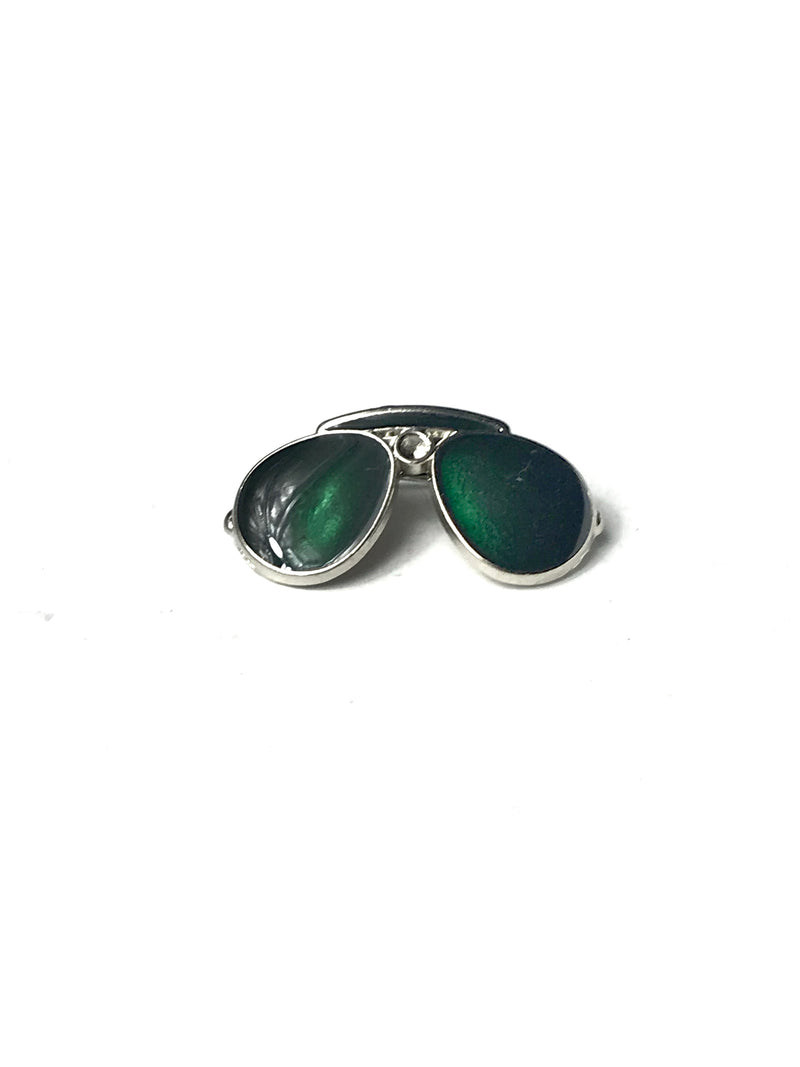 Green Sunglasses Lapel Pin
