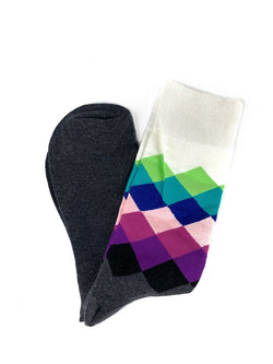 G+Co Grey and Pink Socks