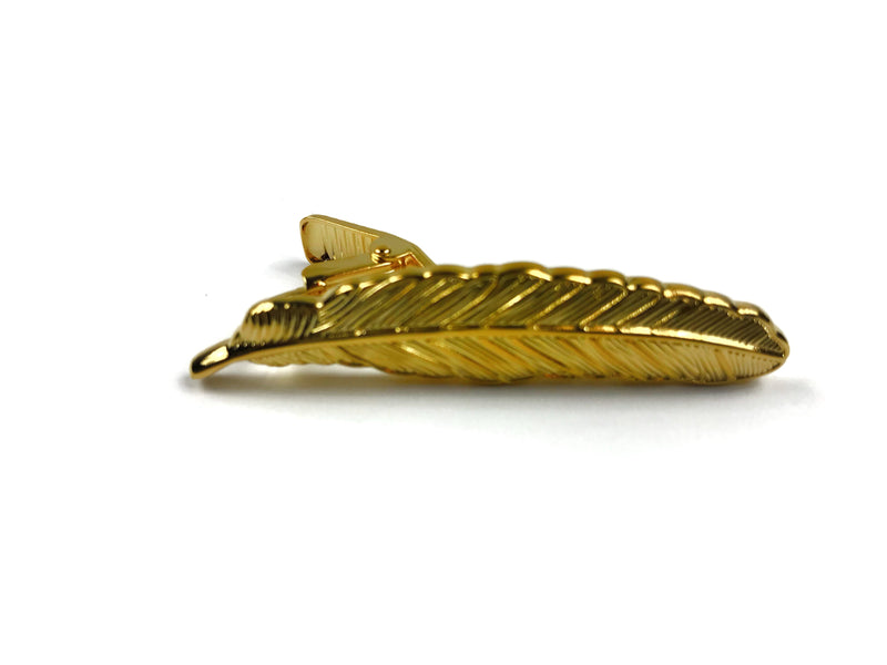Gold Feather Tie Bar