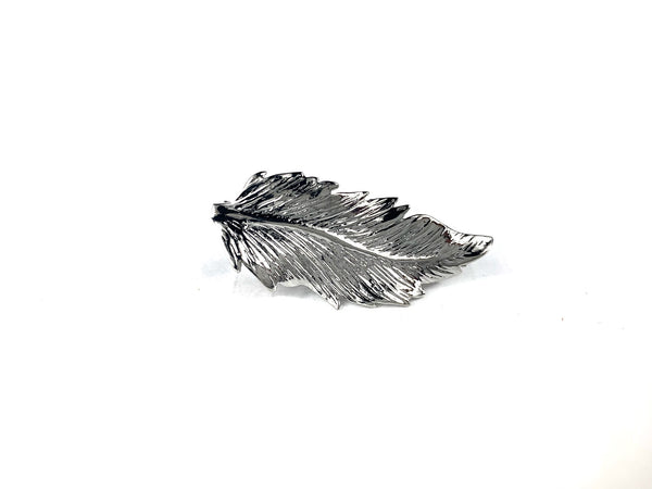 Silver Feather Tie Bar