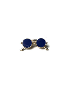 Blue Sunglasses Lapel Pin